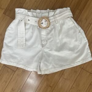 Sam Edelman Cotton Utility Shorts W/ Belt Weekend Ready Summer Vibes Size 32